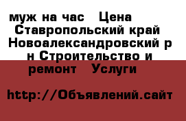 муж на час › Цена ­ 300 - Ставропольский край, Новоалександровский р-н Строительство и ремонт » Услуги   
